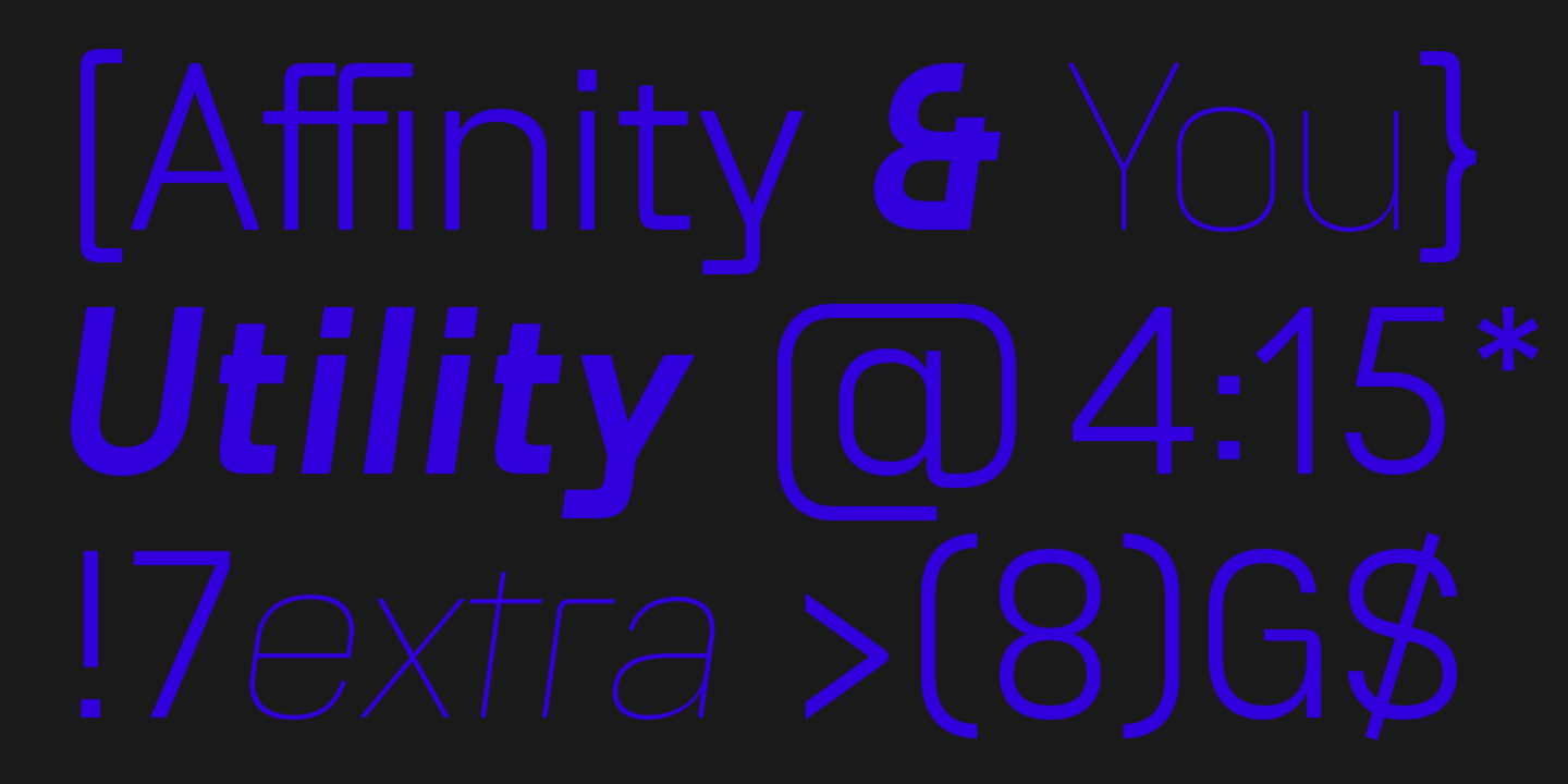 Example font Unione #13